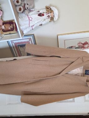 Abercrombie & Fitch Camel Wool Pea Coat